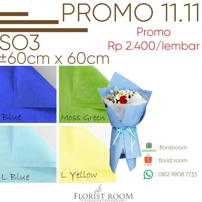 

Best Product!!! 20 Lembar S03 - Wrapping Paper - Kertas Bunga - Waterproof - Paling Dicari