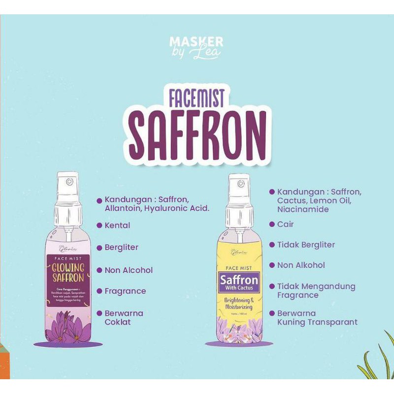 FACEMIST SAFFRON LEA GLORIA