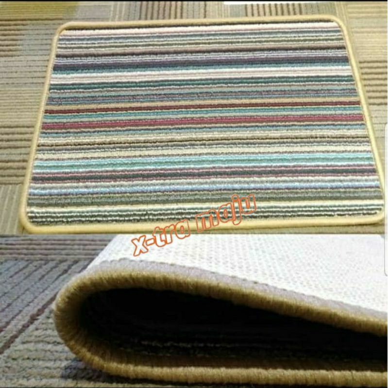 Keset Kaki Premium Pelangi Lembut Ruang tamu / MUSHOLA - ANTI SLIP