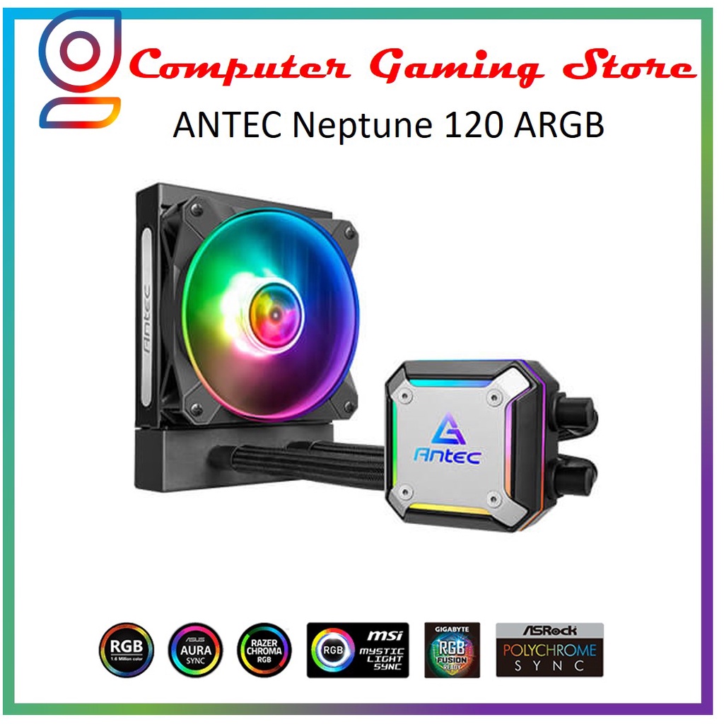 Antec Neptune 120 ARGB - 120mm AIO ARGB Liquid CPU Cooler