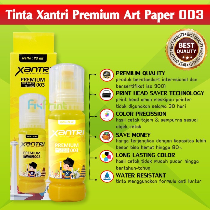 TINTA ART PAPER 003 EPSN L3110 L3150 L1110 L5190 XANTRI INK