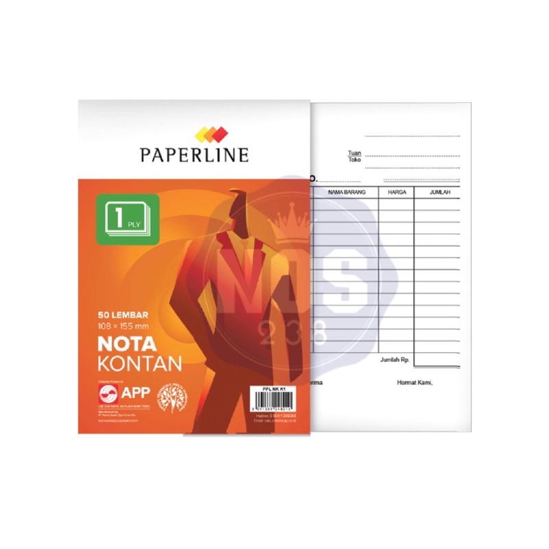 Nota Kontan Kecil Paperline 1ply/2ply/3ply