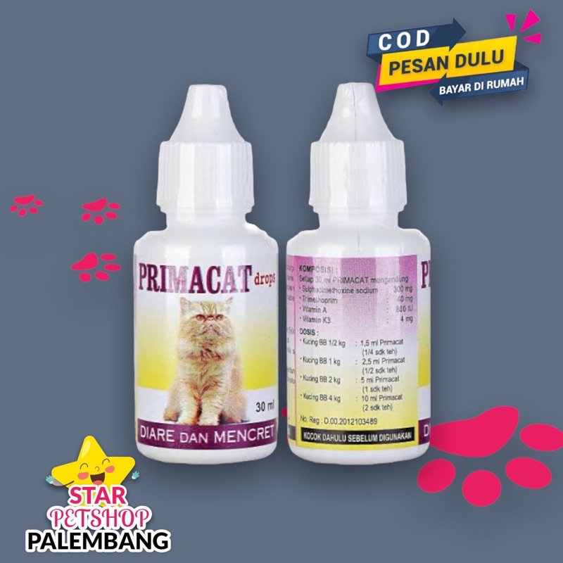 Obat Diare &amp; Mencret PrimaCat 30ml Free Packing bubble