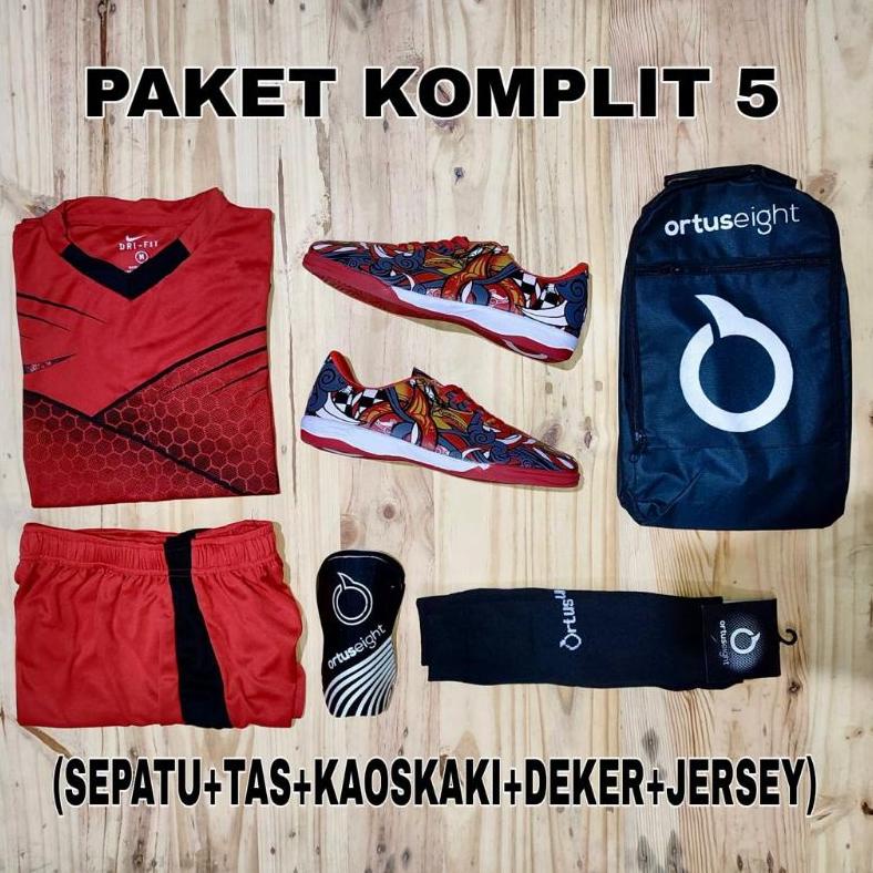SEPATU FUTSAL ORTUS BBS PAKET KOMPLIT 5 MACAM SATU SET PAKET KOMPLIT