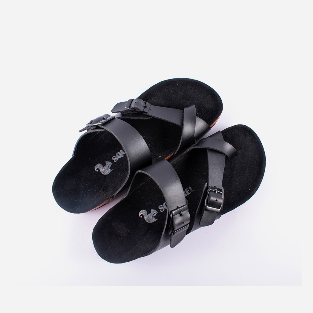 Jhon Black | Sendal Jepit Original Santai Kasual Pria/Wanita Sandal Footwear Ori | FORIND x Squirrel