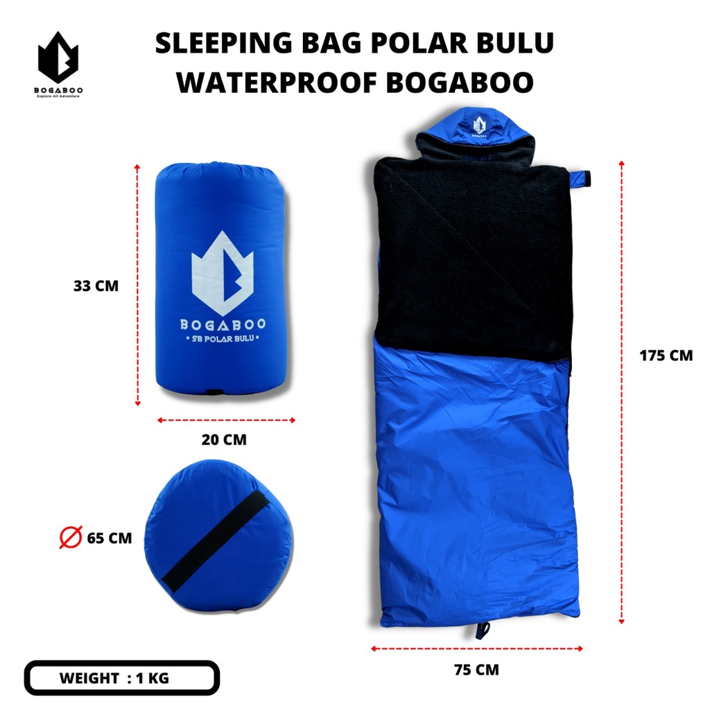 Sleeping Bag Bulu BOGABOO- SB BULU  SLEEPING BAG POLAR BULU