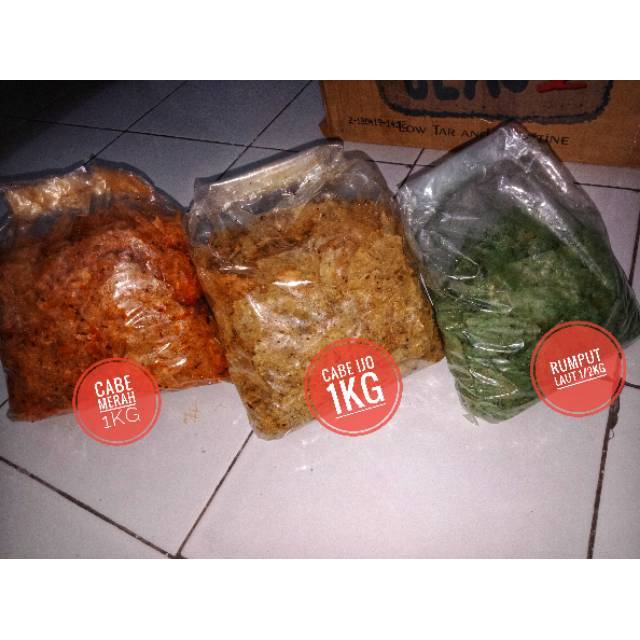 

Keripik Beling "1kg" bonus 1pcs uk.25gram