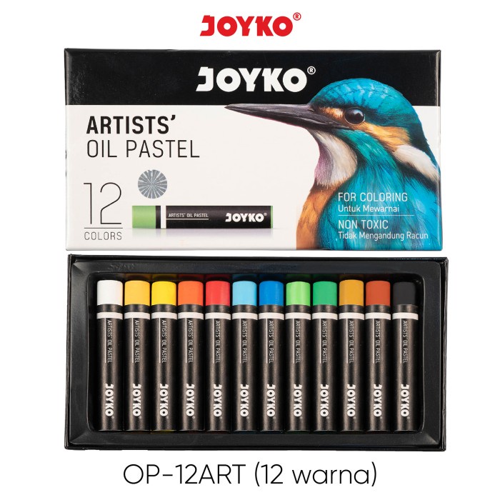 

Artists Oil Pastel Krayon Minyak Joyko OP-ART Warna Colors - OP-12ART12Warna