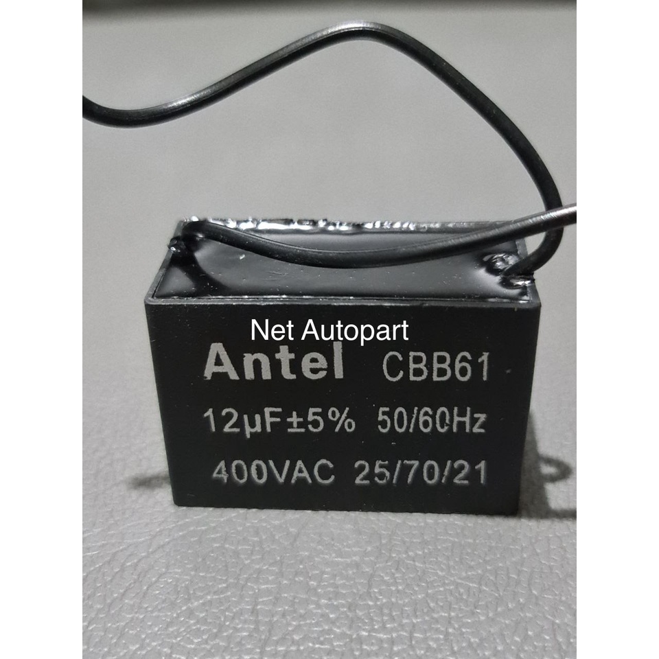 Kapasitor 12uf 400v CBB61 ANTEL Capasitor kipas angin