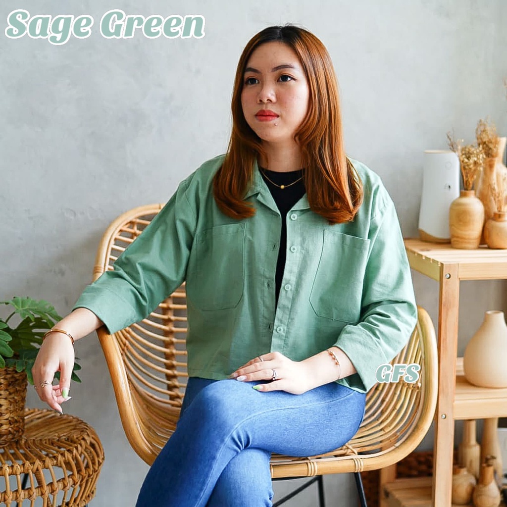 GFS LT GITA GIOMI LINEN KEMEJA SHIRT