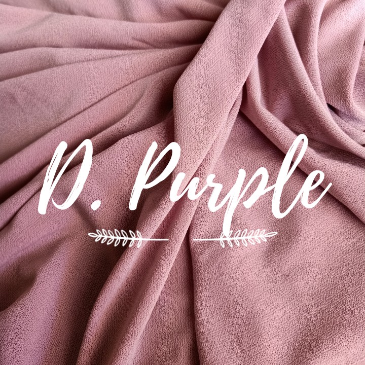 JILBAB INSTAN SALSA AREY OVAL BORDIR KOMBINASI-Dusty Purple