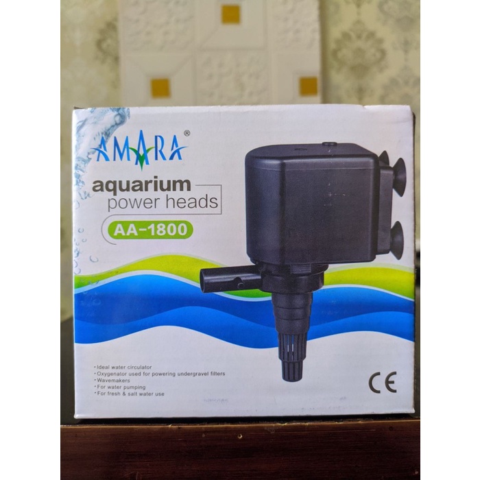 Pompa Air Celup Aquarium Power Head Amara AA-1800 AA1800 AA 1800 Mesin Akuarium Murah