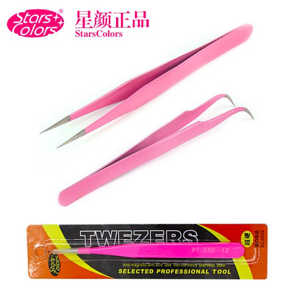 Star Color TWEEZER / PINSET Bengkok / Lurus