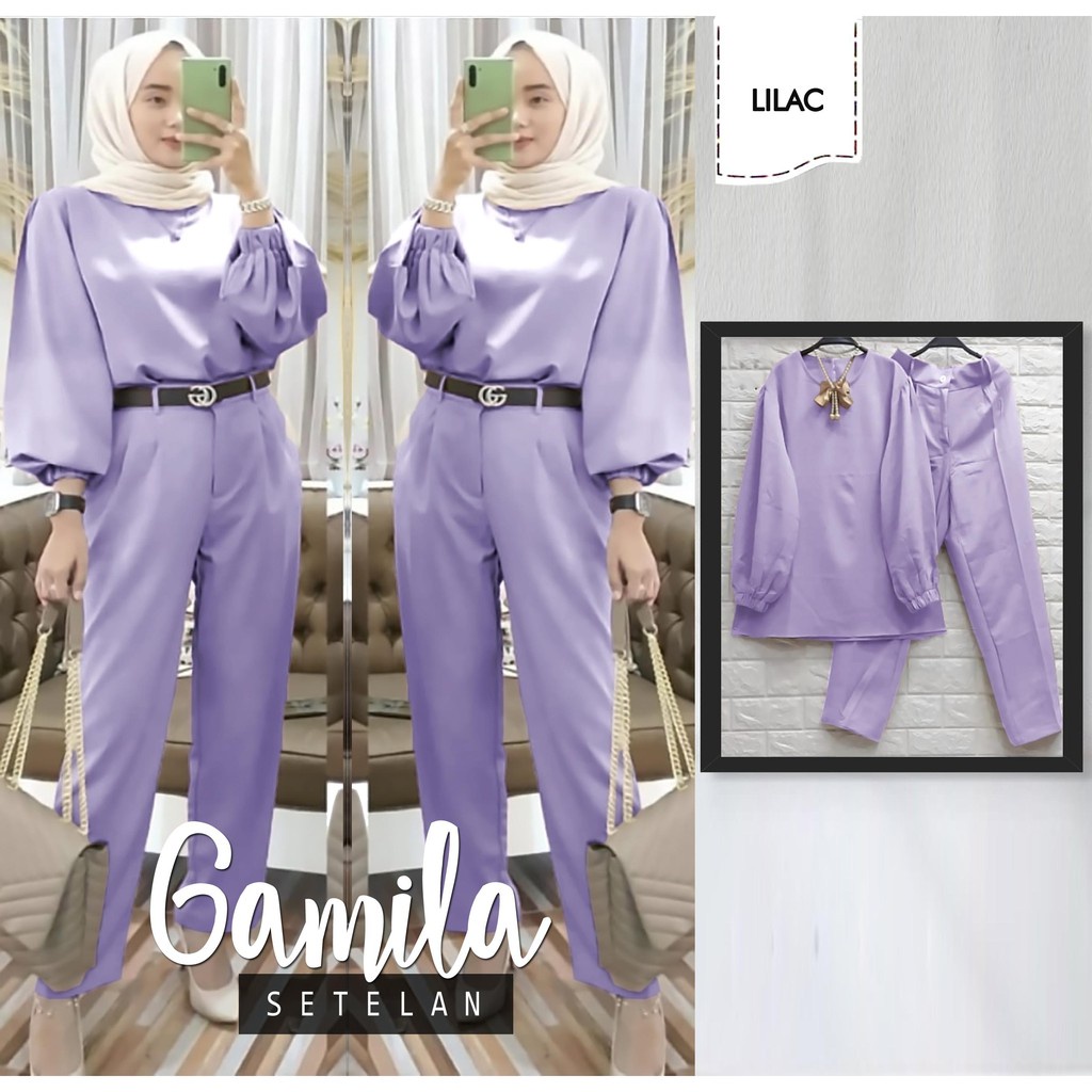 Modis | Setelan Amila 2in1 | Setelan Celana Muslim | Busana Muslim Wanita | Pakaian Wanita Muslim