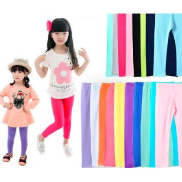 Legging Anak Usia 3 - 13 Tahun Spandek Jersey Premium Polos Celana Legging Anak.