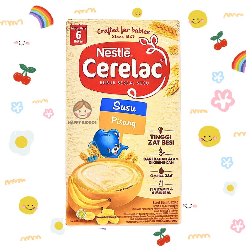 BARU! CERELAC BUBUR SEREAL SUSU PISANG 6+ 120 gr / MPASI BAYI