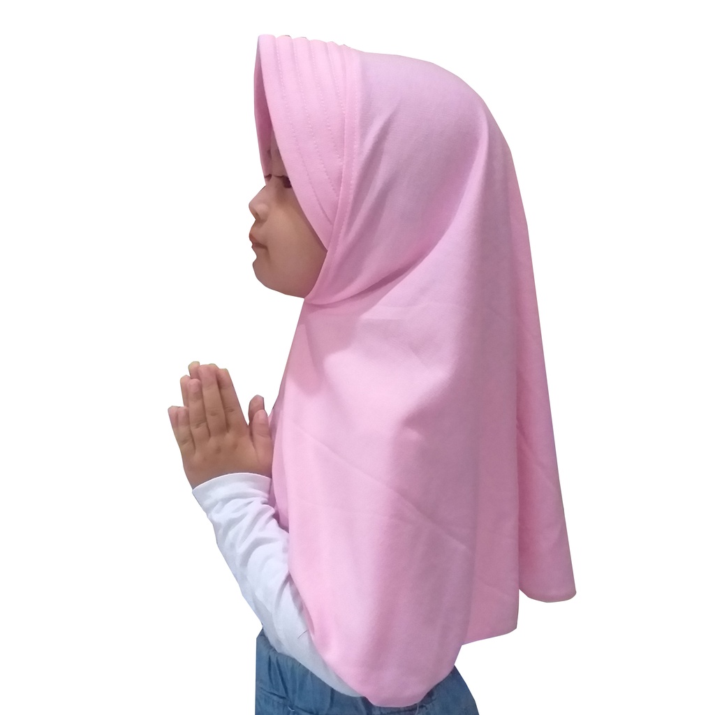 Kerudung Anak Pet Busa 1-12 Tahun / Kerudung Polos / Kerudung Anak Perempuan / Hijab Muslim