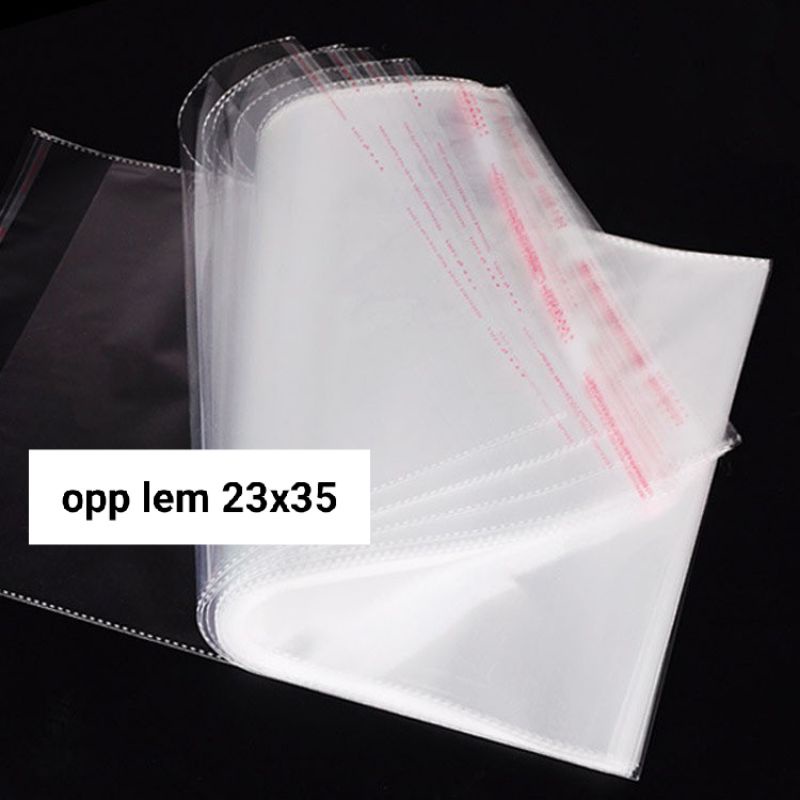 

plastik opp lem 23x35 tebal 0.3