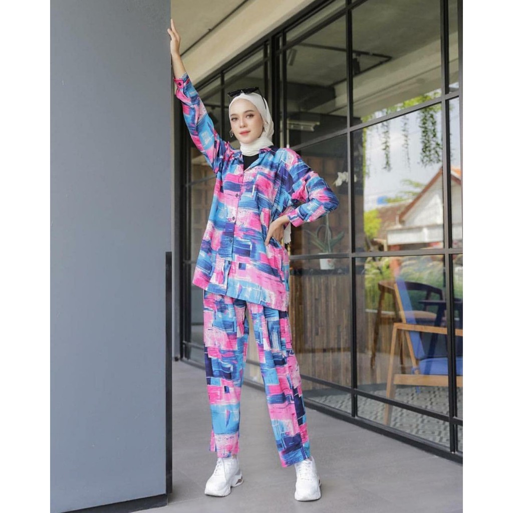 1KG MUAT 3SET | KALA DAILY BASIC SET RAYON PREMIUM ATASAN CELANA HITS SELEBGRAM FASHION WANITA