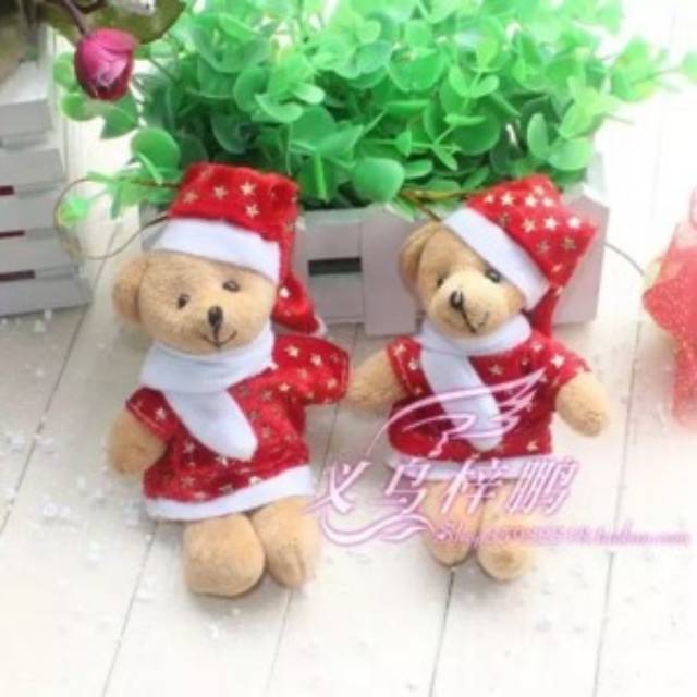 2016 NEW BONEKA BERUANG KOSTUM NATAL HIASAN POHON MERRY CHRISTMAS BEAR