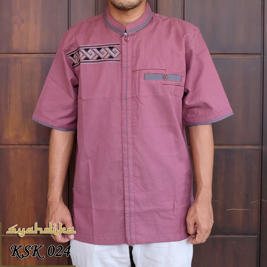 Baju Koko Syahdika Lengan Pendek Kode KSK024 Shopee Baju Koko Syahdika Lengan Pendek Kode KSK024 Shopee