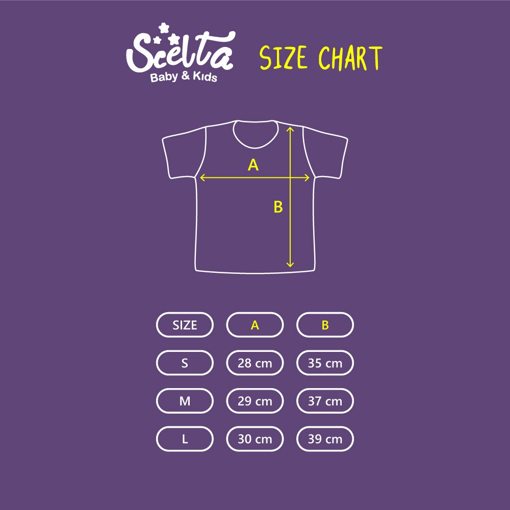 Baju bayi katun lengan pendek kancing pundak motif hewan  scelta kids ori