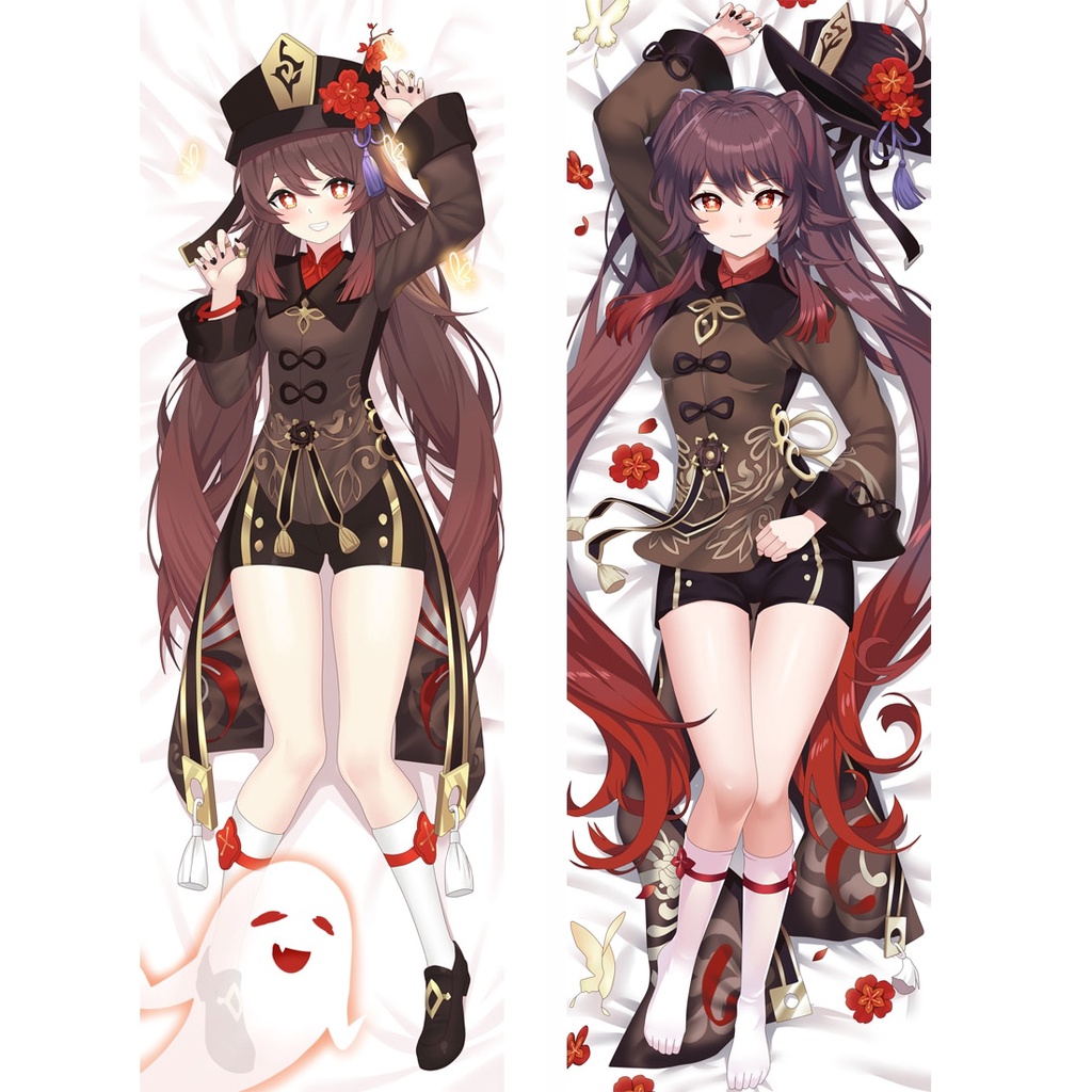 PREORDER Game Hu Tao Cosplay Hugging Body Pillowcase Cover Genshin Impact Hutao Dakimakura Case Peac