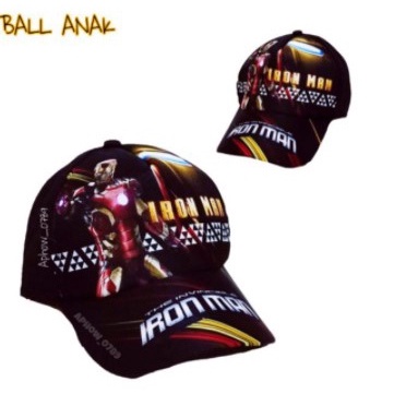 Topi Anak Karakter Ironman anak laki-laki topi anak superhero Terbaru