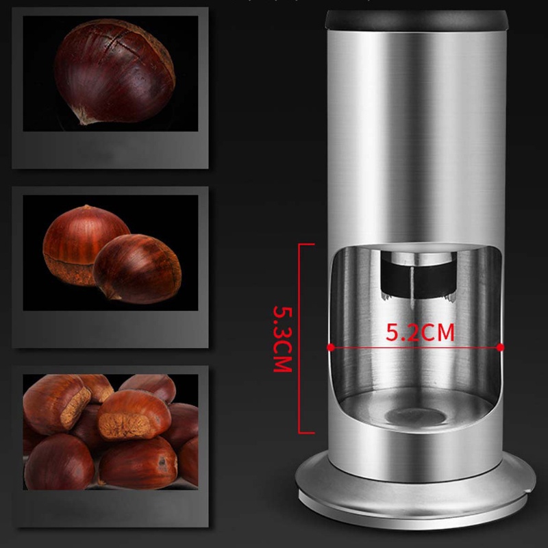 Alat Pembuka Kulit Kacang Chestnut Manual Bahan Stainless Steel Anti Slip Untuk Aksesoris Dapur