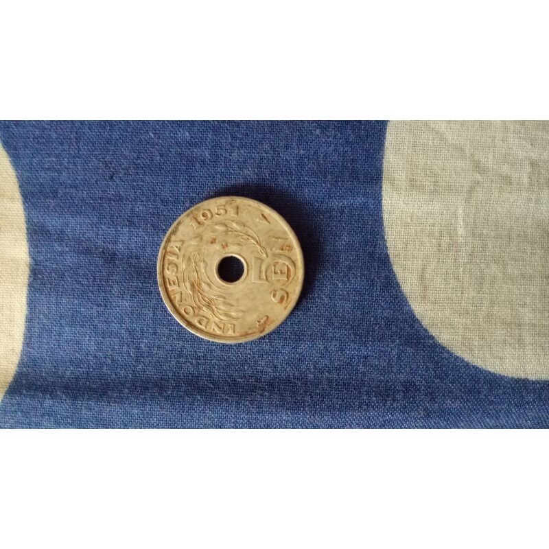 koin 5 sen buatan Indonesia