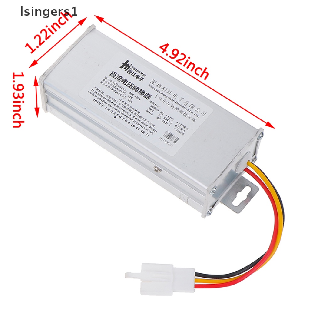 (lsingers1) Adapter Konverter 24V-60V,36V-72V,48V-120V Ke 12V-15A / 180W