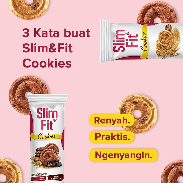 SLIM &amp; FIT COOKIES DIET SEHAT | SNACK CEMILAN RENDAH KALORI QUINOA OAT GANDUM