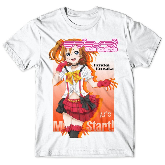 Honoka Kousaka – Love Live School Idol Project Anime T-Shirt/Kaos Anime