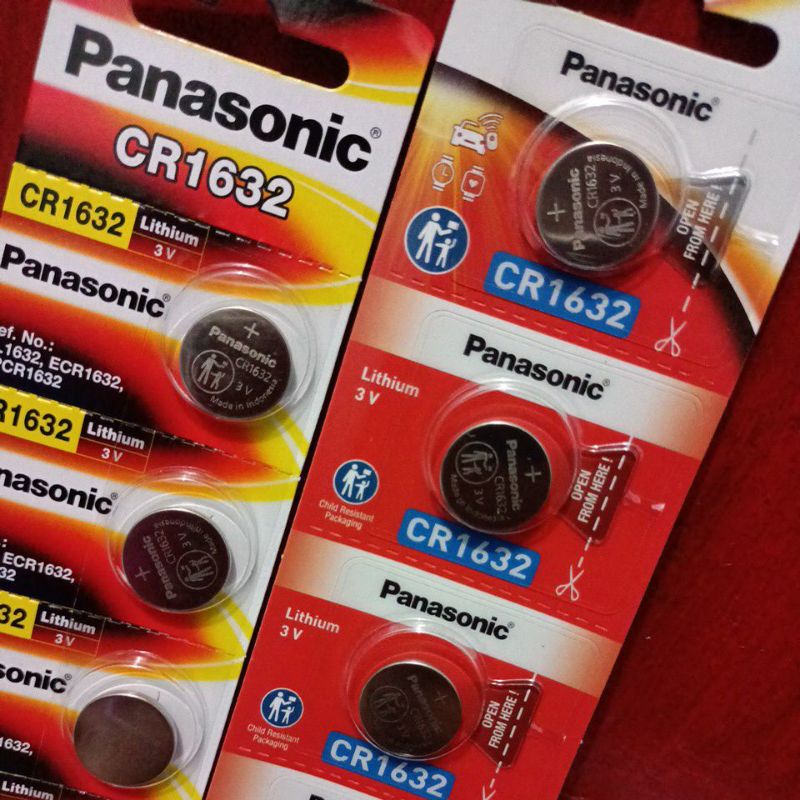 BATERAI BATRE CR 1632 PANASONIC ORIGINAL batre remot mobil batre remot motor battery jam tangan original pansonic