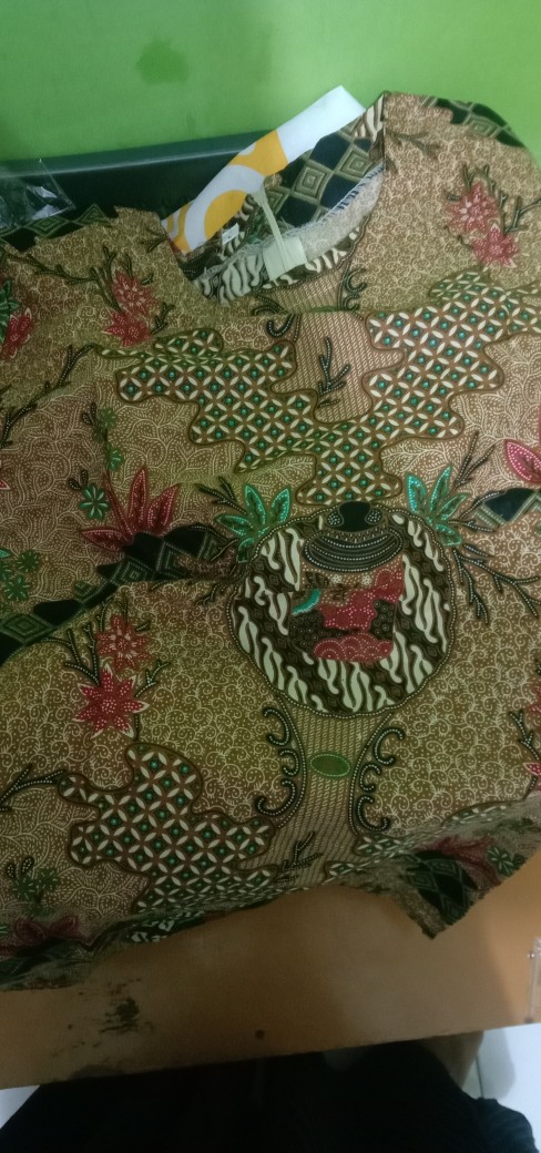 Atasan Batik Dolby Dolbi Dobby Doby Tenun Sutra Tulis Halus Katun Atbm Baron ,sarombit Atasan