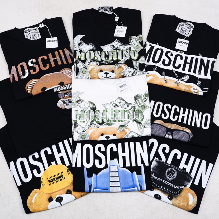 T-SHIRT MOSCHINO MILANO COUTURE TEDDY BEAR KAOS TSHIRT PREMIUM ORIGINAL MIRROR 1:1 BERUANG LUCU LUXU