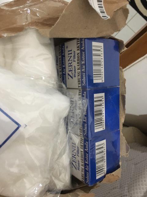 Karbon Aktif 6 Pcs & Kapas Alami Penyaring 8 Pcs