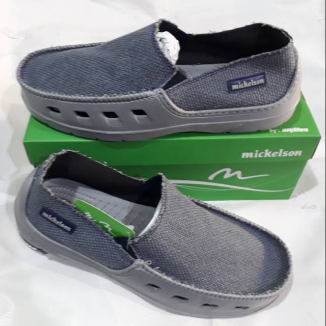 Sepatu slip on karet pria Ardiles mickelson original rajut