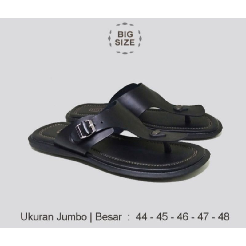SANDAL JEPIT PRIA KULIT BIG SIZE (39-48) 44/45/46/47SANDAL KEKINIAN PRODUK ORIGINAL
