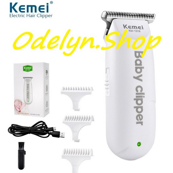 Hair Clipper Baby Kemei-1319 / Baby Clipper / Cukur Rambut Bayi KM-1319 100% Original