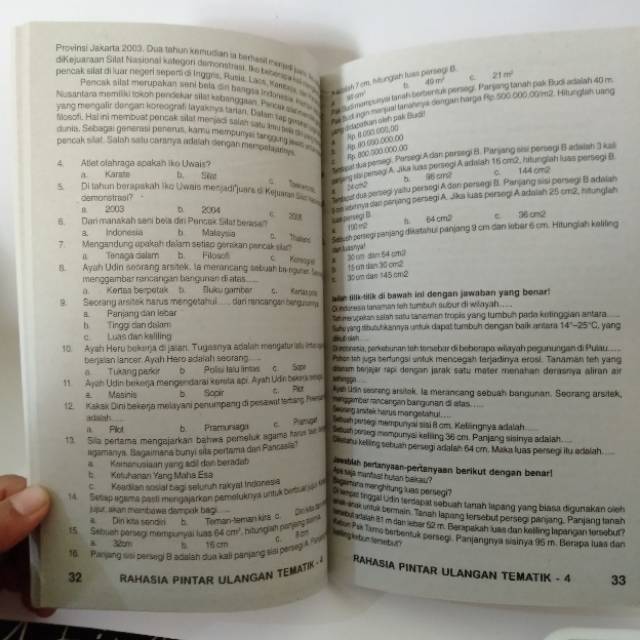 Buku Pintar Ulangan Harian Tematik SD/MI Kelas 1-6 SDO