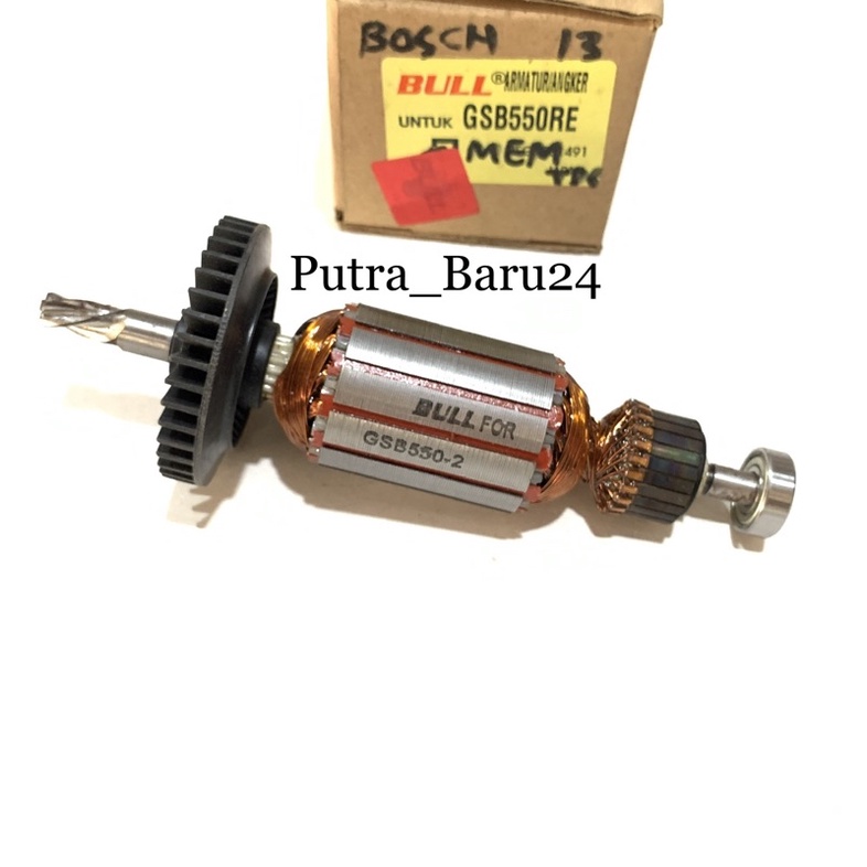 ARMATURE ANGKER MESIN BOR BOSCH GSB550RE / Armature Bor Bosch GSB 550-RE