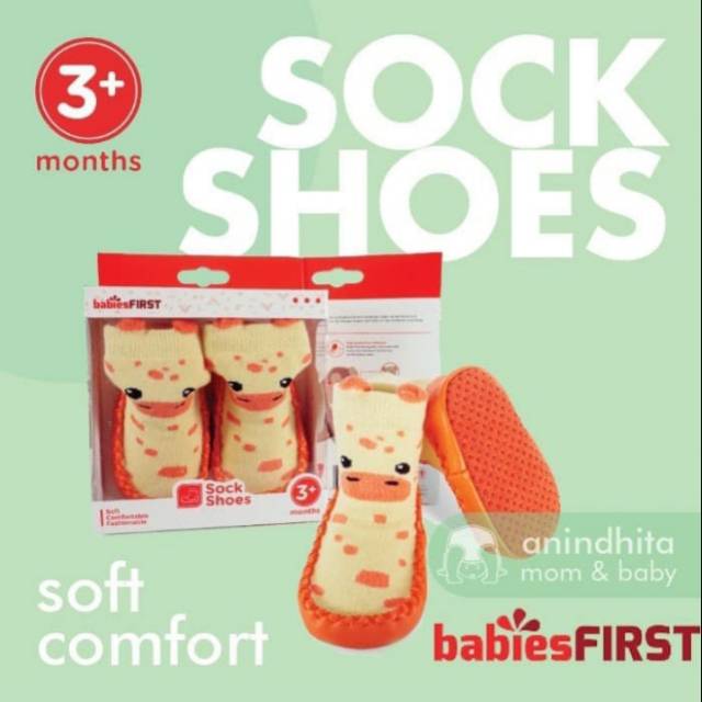 BABIESFIRST Shoe Socks Sepatu Kaos Kaki Bayi  Prewalker Booties Baby
