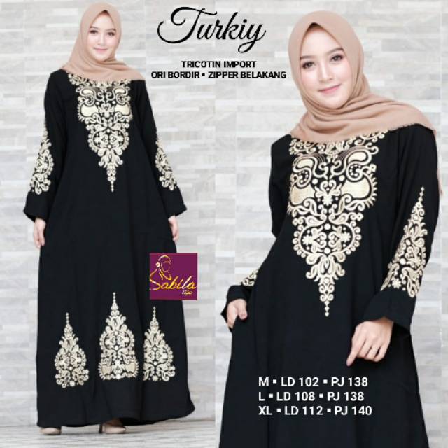 Abaya turkiy matt tricotin import