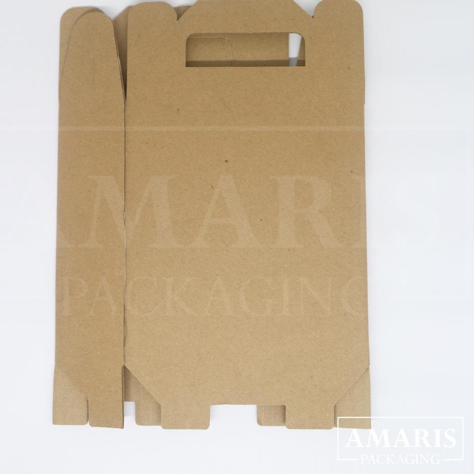 

[PRODUK AKM] Kardus Die Cut Tas Jinjing Botol 250ml x 3 Isi 10 Pcs DT-03 Amaris Packaging RH0