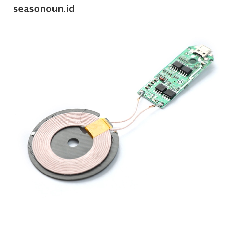 【seasonoun】 DC 5V Fast Wireless Charger Transmitter Module PCBA Circuit Board With Coil .