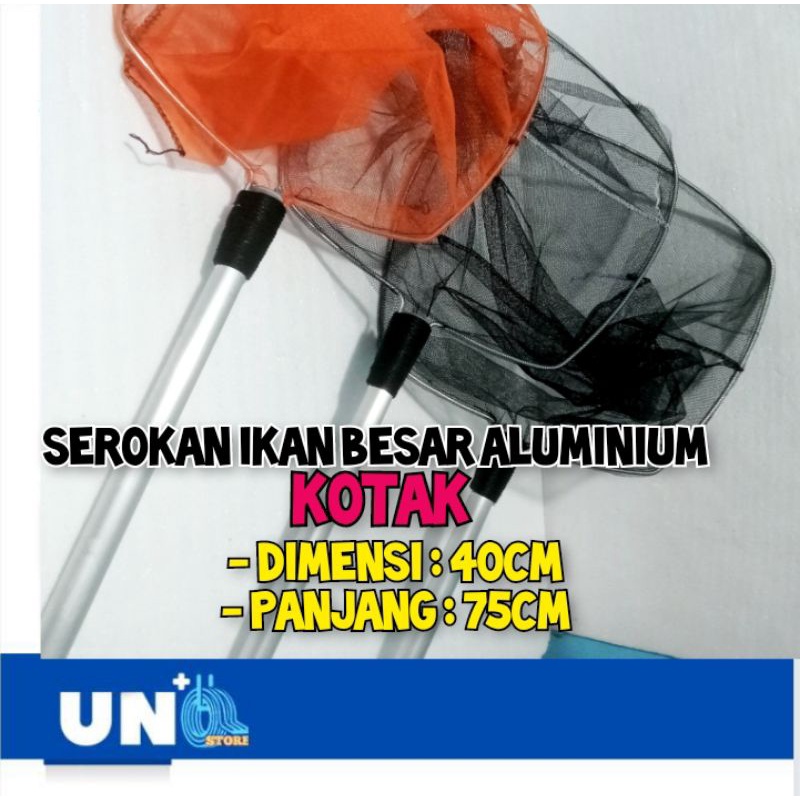 Serokan Ikan Besar Aluminium Panjang 50/75cm Murah