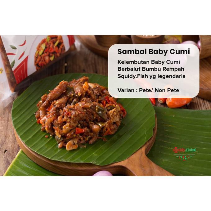 

terlaris01 Sambal Baby Cumi (No Pete/200 gram) - Pedas Biasa