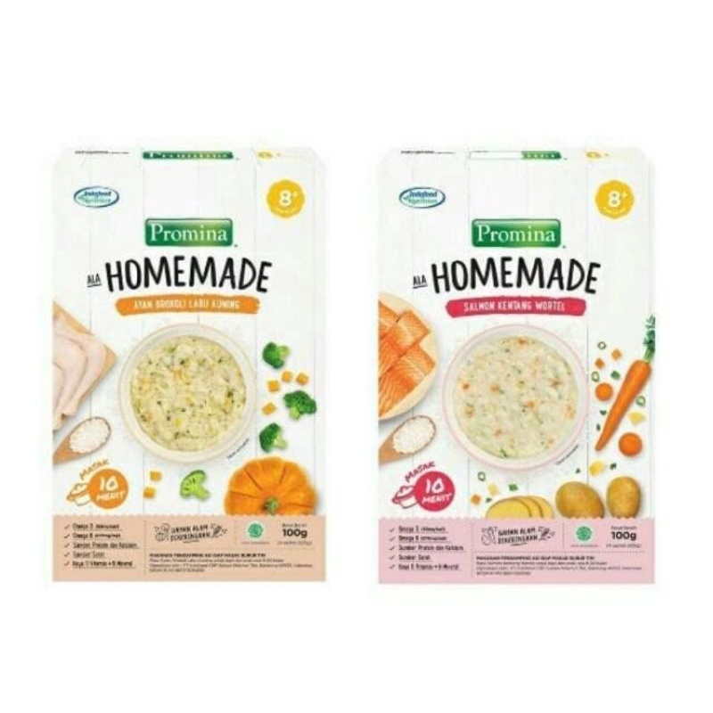 Promina 8+ Homemade Bubur Bayi 100 gr/Makanan Bubur Bayi Promina