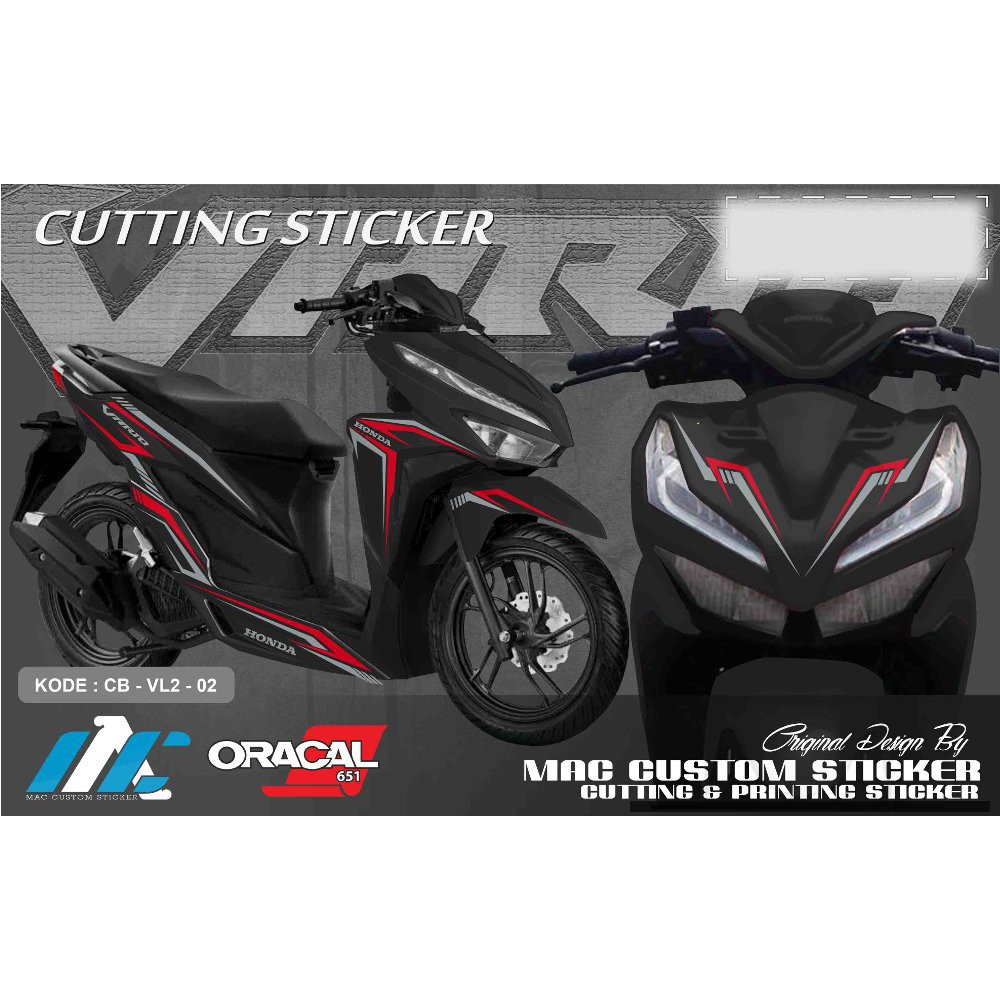 CUTTING STICKER MURAH STIKER VARIO 125 150 FACELIFT TYPE 2